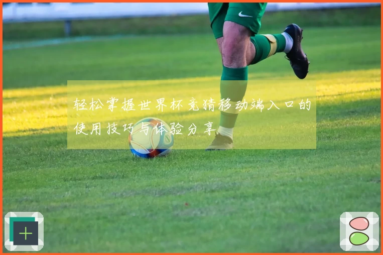 轻松掌握世界杯竞猜移动端入口的使用技巧与体验分享