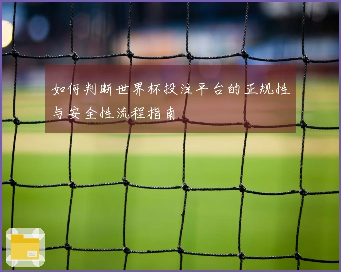如何判断世界杯投注平台的正规性与安全性流程指南
